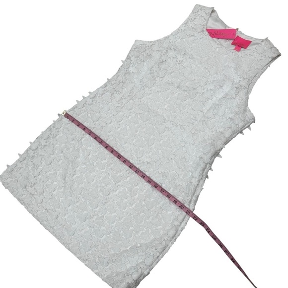 Lilly Pulitzer Mila Women’s Size 14 Lace Shift White Butterfly Garden 3D NWT - Picture 10 of 13